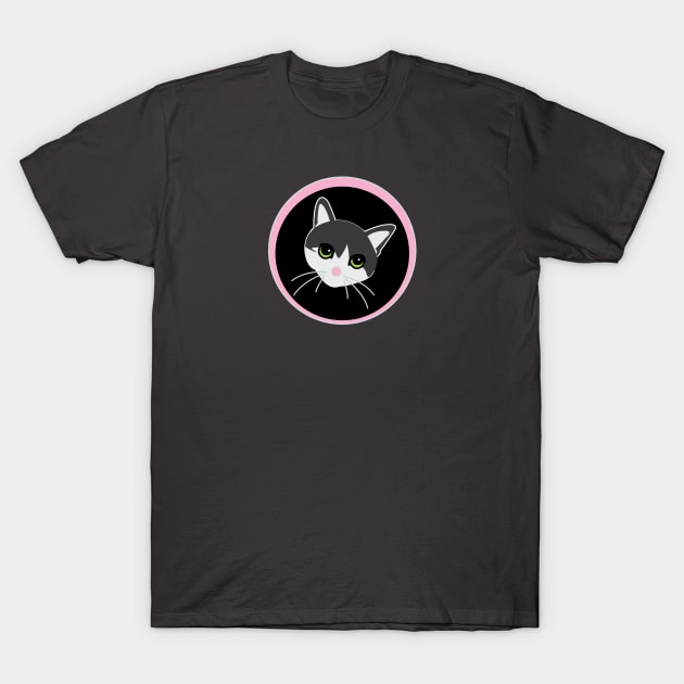 Calli Kitten - Pink T-Shirt by bluemetaldog